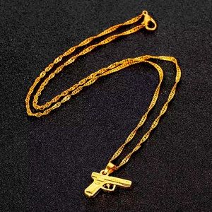 Trendy golf gun necklace